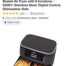 Ninja dual sided air fryer 