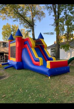 Inflatable Bouncy House Plus Slide