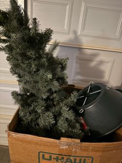 Christmas tree & stand (empire & Gary)