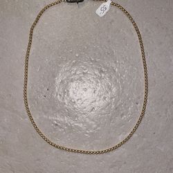 Gold Plated Chain Necklace (Unisex)