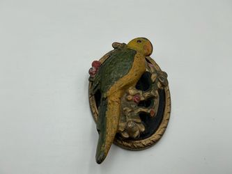 Vintage Cast Iron Parrot Door Knocker