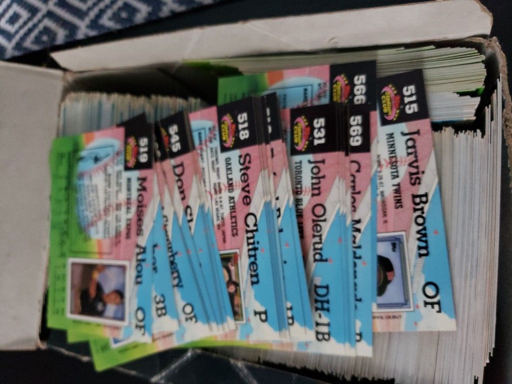 Box Of Baseball Cards