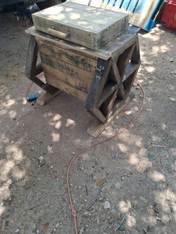 Wooden ice chest