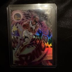 Topps Sonic Boom Stephen Curry Golden State Warriors Insert Hologram NBA Card