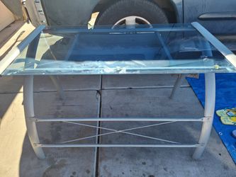 Glass desk