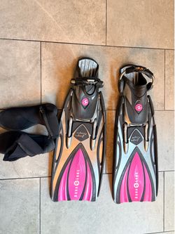 Aqua Lung Slingshot Scuba Fins + Neoprene Dive Boots Set