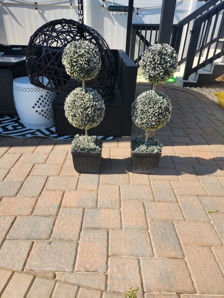 Faux Topiary Trees