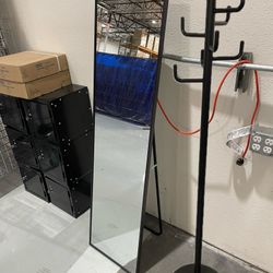 Coat Rack, Locker, Full Length Mirror