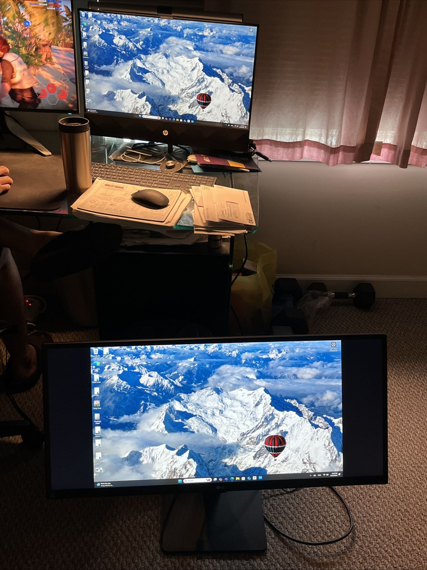 LG 34" 21:9 UltraWide IPS Full HD LED Multi Task Monitor 34UB67-B 4-SCREEN SPLIT