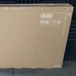 SAMSUNG 55-inch Class OLED 4K S90 Series Quantum HDR, Dolby Atmos Object Tracking Sound Lite, Ultra Thin, Q-Symphony 3.0, Gaming Hub, Smart TV with A