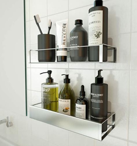 No More Mess With These Classy Shelves! Versatile For Kitchen Or Bathroom!