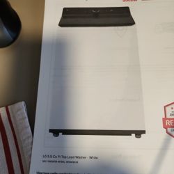 LG 5.5 Cubic Foot Top Load Washer - White