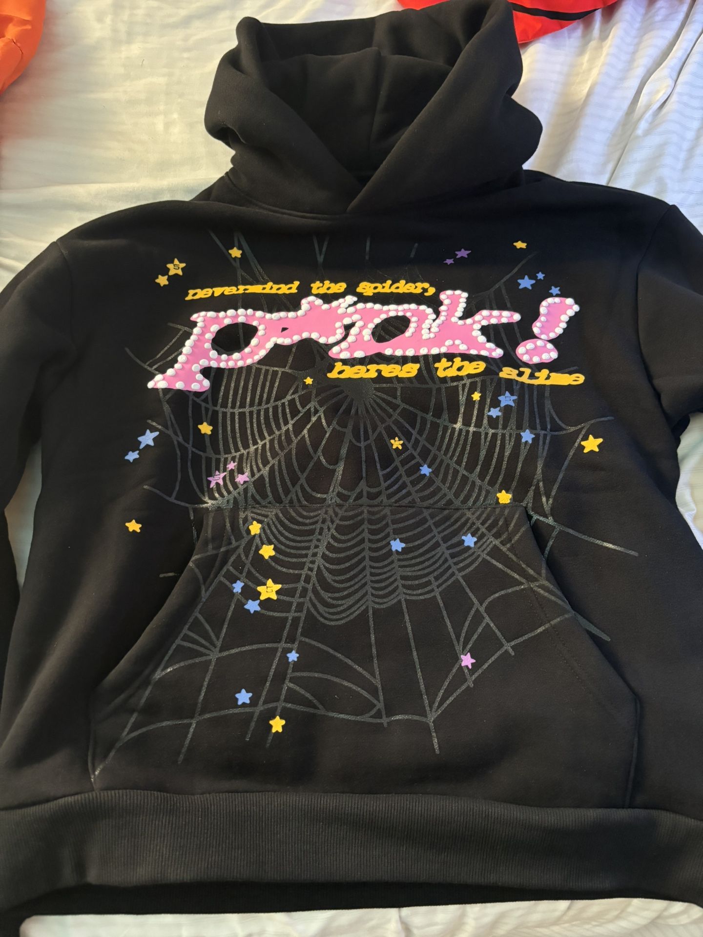 Spider Hoodie Pink Size Small