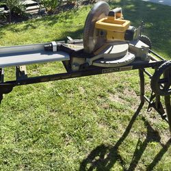12” Dewalt chop saw with foldable stand