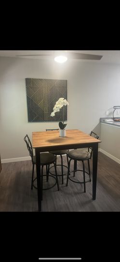 UPDATE - Chairs And Pub Style Table