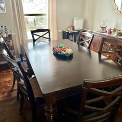 Dining Table And Chairs (6) - Solid Wood