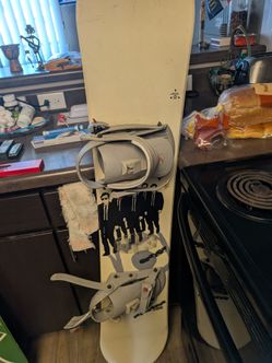 Snowboard with Bindings
