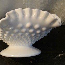 Fenton Hobnail White milk glass