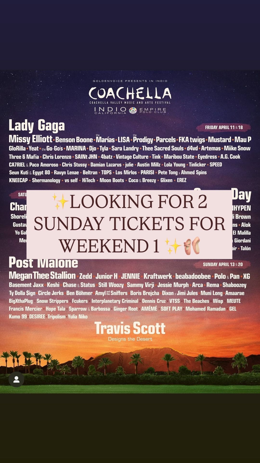 SUNDAY TICKETS