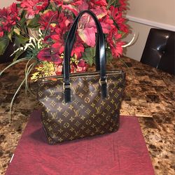 Authentic Louis Vuitton Monogram Canbas Piano Zip Top Bag