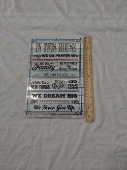 In This House Sign.