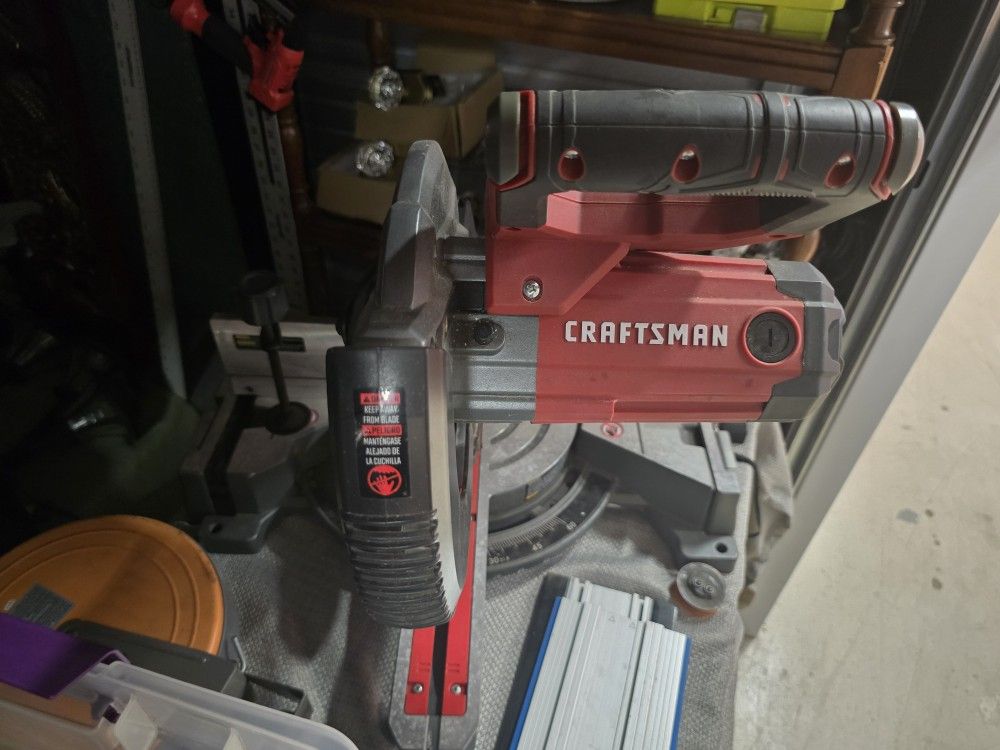 CRAFTSMAN 10-in 15-Amp Single Bevel Sliding Corded Miter Saw #CMXEMAX(contact info removed)1