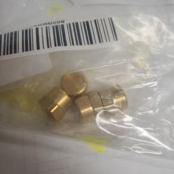 3129X4, 1/4" female cap brass , weatherhead