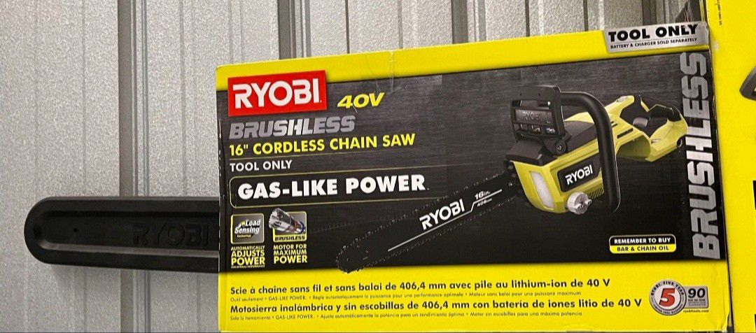 RYOBI 40V HP Brushless 14 in. Battery Chainsaw (Tool Only)