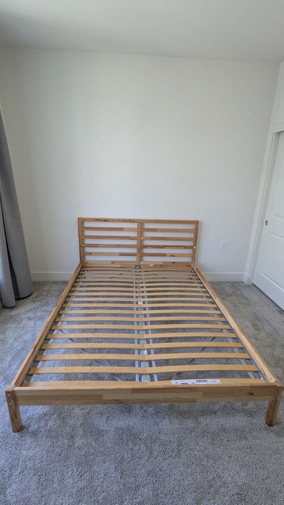 IKEA Tarva Queen Bed Frame with Slats