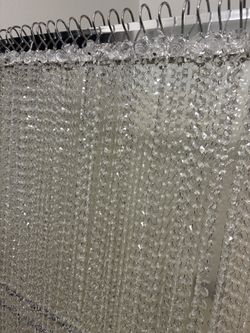 Crystal divider, curtains
