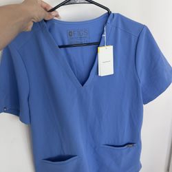 Brand new fig scrub Top With Tags ! 