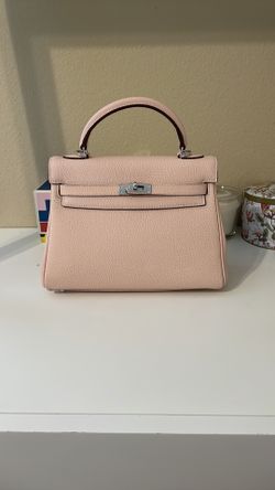 Top Handle Belted KL Satchel 25cm Pink