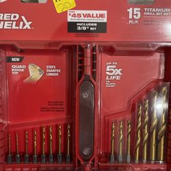 Milwaukee SHOCKWAVE Impact-Duty Titanium Drill Bit Set (15-Piece)