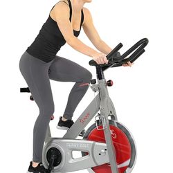 $100 Sunny Health & Fitness Stationary Exercise Bike Machine w/ Adjustable Cushion Seat 