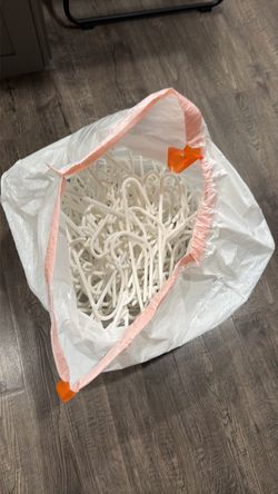 80 Bulk Lot White Plastic kids Clothes Hangers