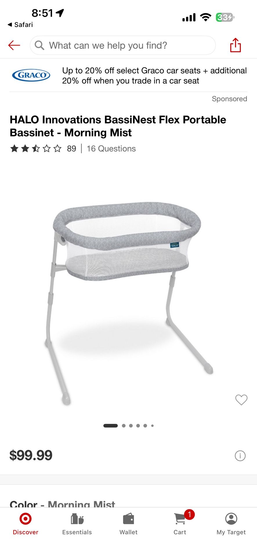 Halo flex Bassinest