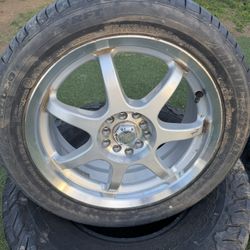 Bridgestone Tire With Rim 225/50/17 