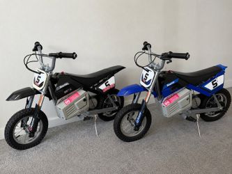 2 Razor MX350 Electric Dirt Bikes