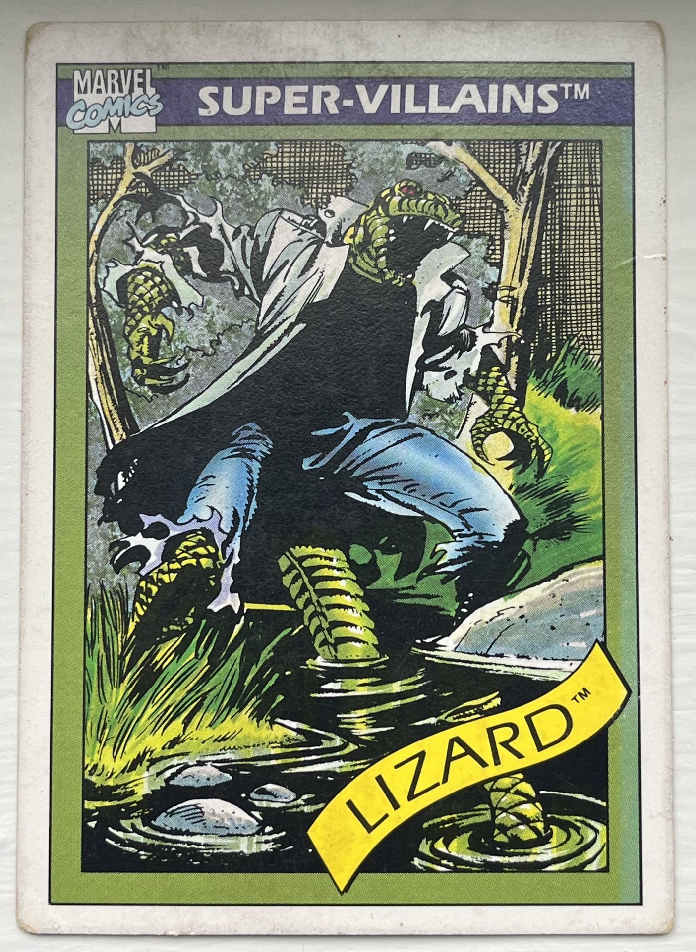 Lizard Supervillians Trading Card 1992