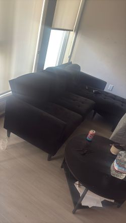Black sofa