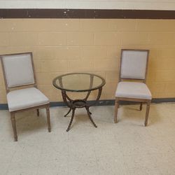 Zentique Louis  Upholstered Dining Chair Set  $450