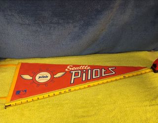Baseball Pennant Vintage 1969 Seattle Pilots 1969
