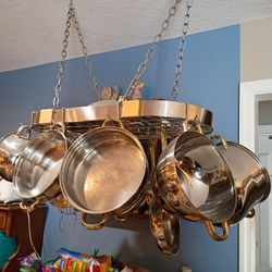 Cuisine Cookware Command Performance Gold Pot & Pan Set with Rack