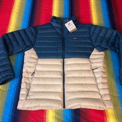 New Patagonia Two Tone Puffer Jacket XL 