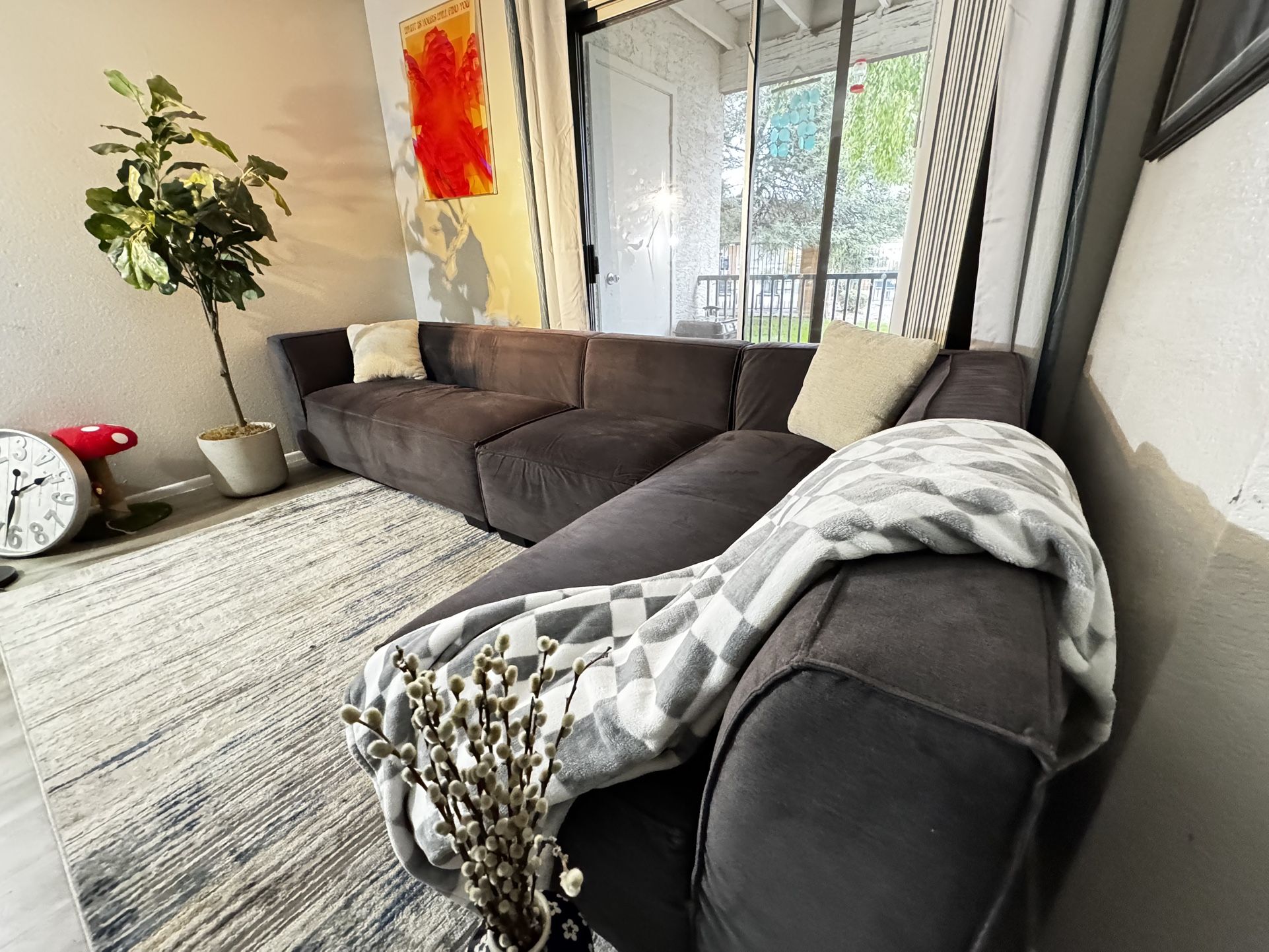 Sectional Grey Couch