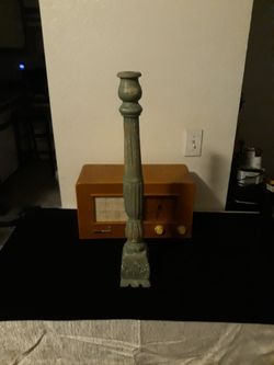 Rustic and vintage candle holder