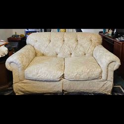 Sofa With Sleeper Mattress And Love Seat