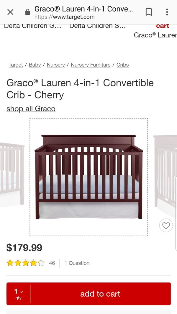 Graco 4 In 1 Convertible Crib For Sale In Tucson Az Offerup