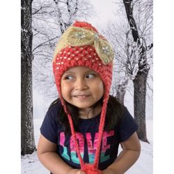 NWT Girls Knitted Winter Hat