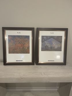 Set of 2 Framed Claude Monet Prints – 18½″ × 22½″